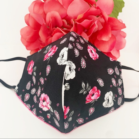 2/$20 Triple Layer Handmade Face Mask - Picture 2 of 3